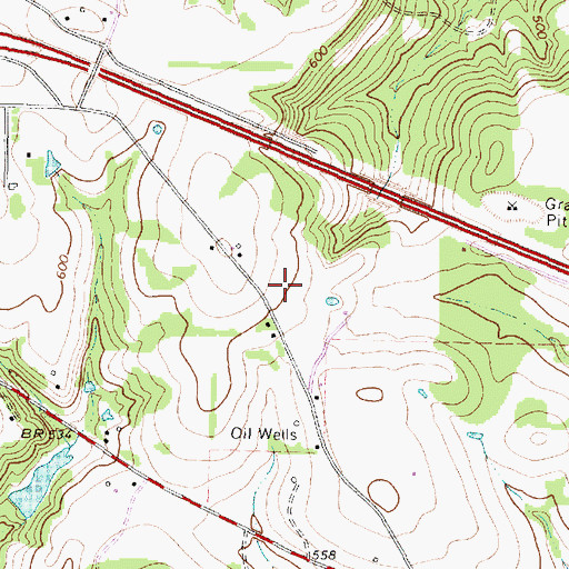 Topographic Map of Collier Regional Library, TX