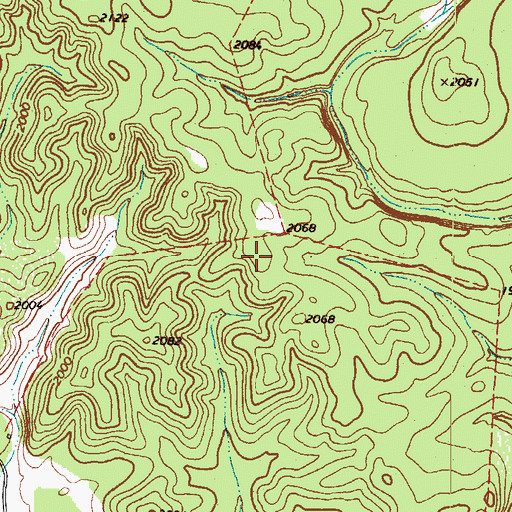 Topographic Map of Collingsworth Public Library, TX