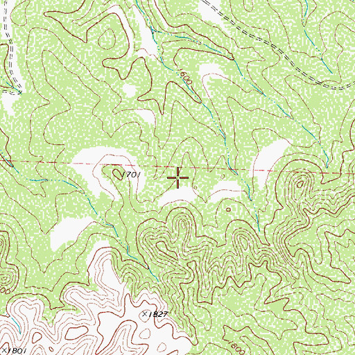 Topographic Map of Crosby County Library, TX