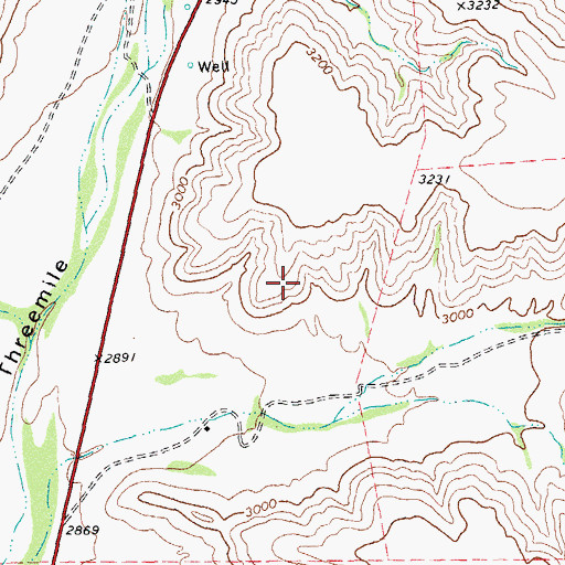 Topographic Map of Deaf Smith County Library, TX