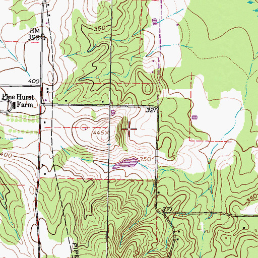 Topographic Map of Deer Park Public Library, TX