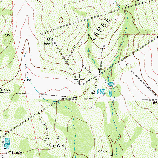Topographic Map of Brook Hollow Branch Library, TX