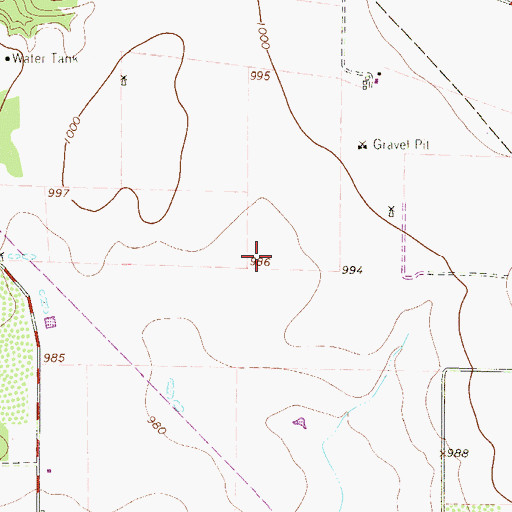 Topographic Map of Brownwood Public Library, TX