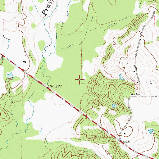 Topographic Map of Acres Homes Branch Library, TX