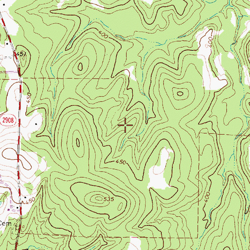 Topographic Map of Atascocita Branch Library, TX