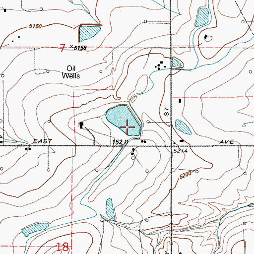 Topographic Map of Richards Dam, CO