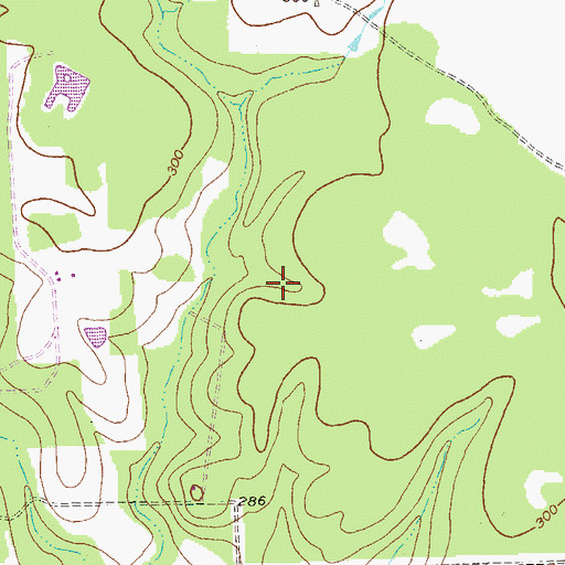 Topographic Map of Balch Springs Public Library, TX