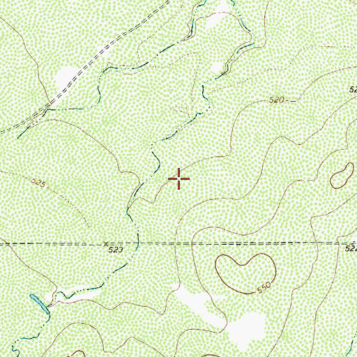 Topographic Map of Baylor County Free Library, TX