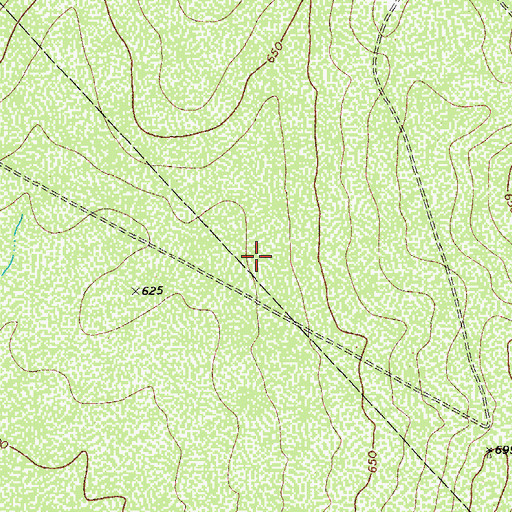 Topographic Map of Bazan Branch Library, TX