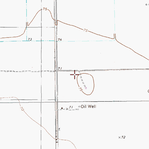 Topographic Map of Bee County Public Library, TX