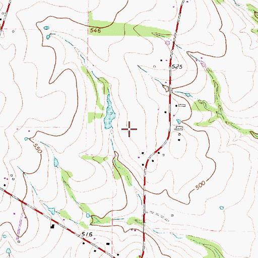 Topographic Map of Bellaire City Library, TX