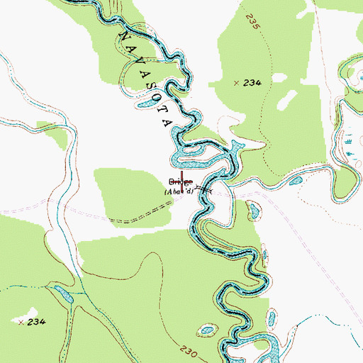 Topographic Map of Bonham Public Library, TX