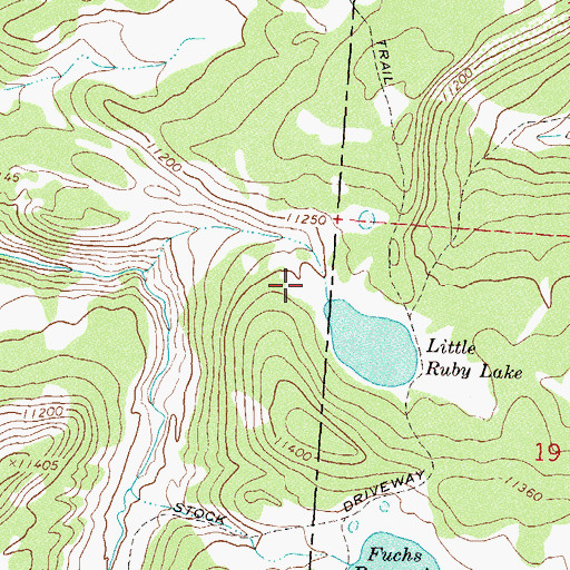 Topographic Map of Wee Ruby Dam, CO