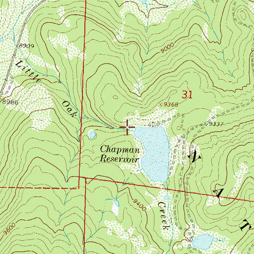 Topographic Map of Chapman Dam, CO