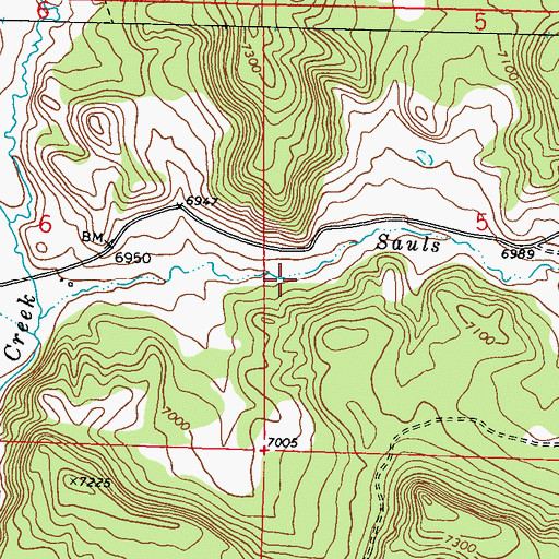 Topographic Map of Reservoir Number 2, CO