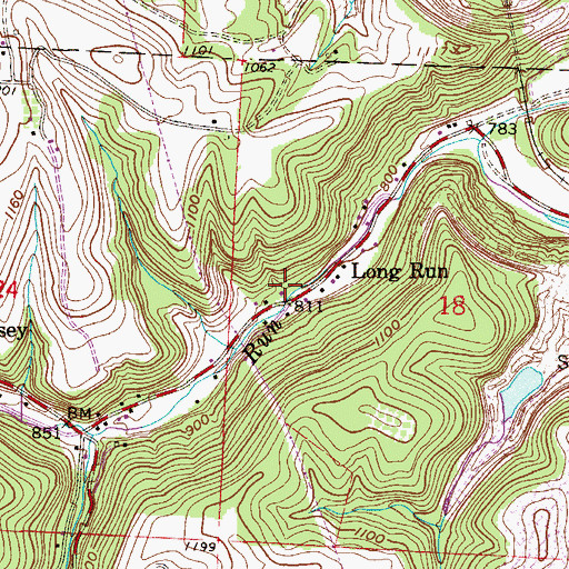 Topographic Map of Startle Post Office (historical), OH