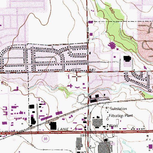 Topographic Map of Garland Community Hospital, TX