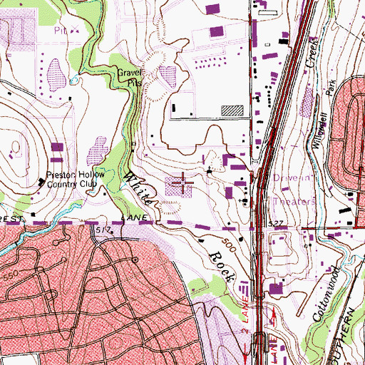 Topographic Map of Medical City Dallas Hospital, TX