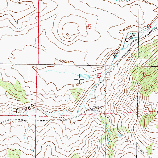 Topographic Map of Rudolph Dam, CO