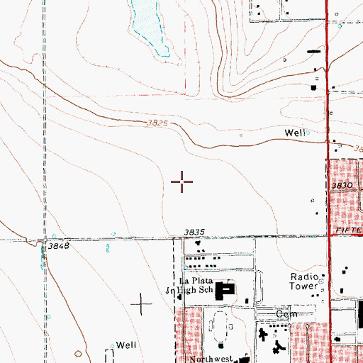 Topographic Map of Hereford Regional Medical Center, TX