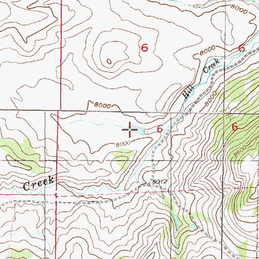 Topographic Map of Rudolph Reservoir, CO