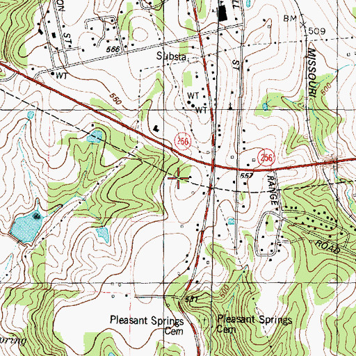 Topographic Map of Palestine Regional Medical Center, TX