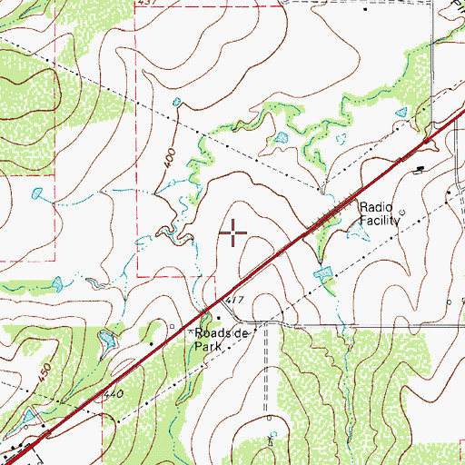 Topographic Map of Methodist Hospital South, TX