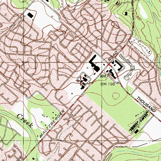 Topographic Map of Compass Hospital of San Antonio, TX