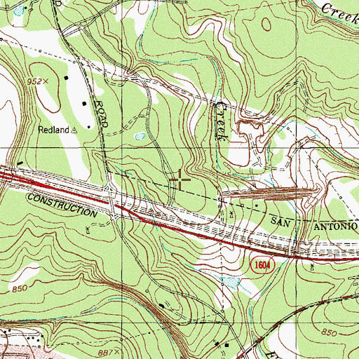 Topographic Map of Laurel Ridge Treatment Center, TX