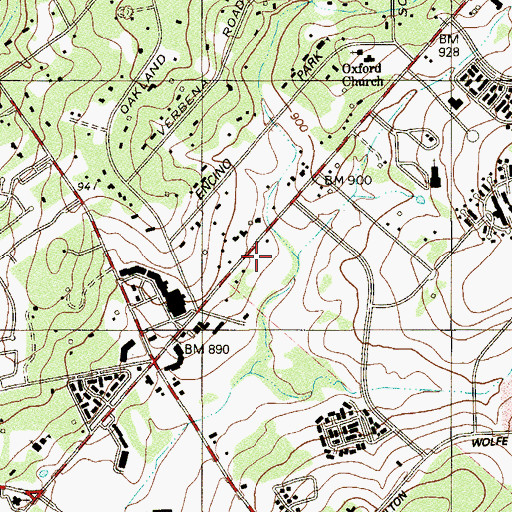 Topographic Map of Methodist Ambulatory Surgery Hospital, TX