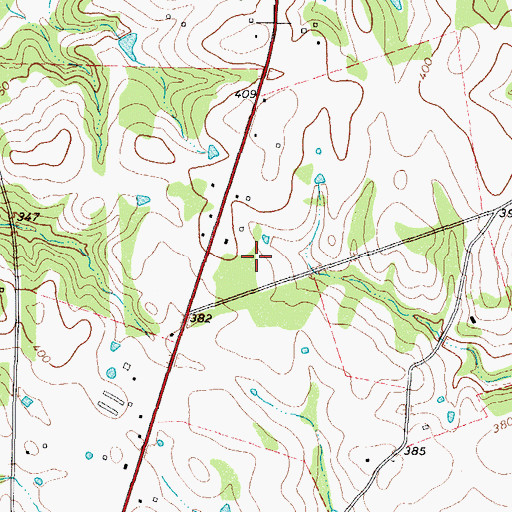 Topographic Map of East Texas Medical Center, TX