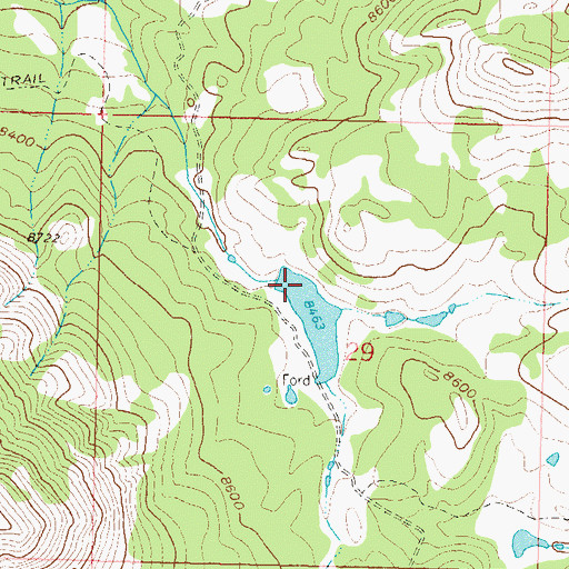 Topographic Map of Boyer Dam, CO