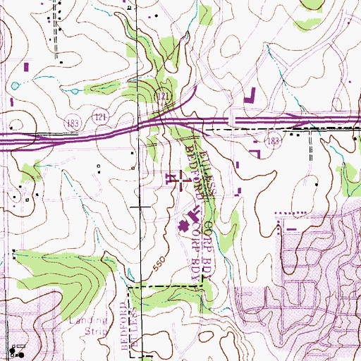 Topographic Map of Texas Health Springwood Hospital, TX