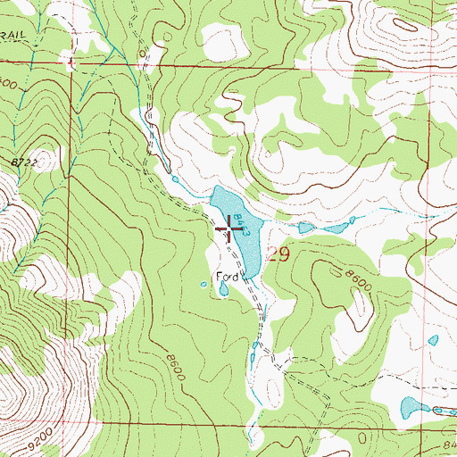Topographic Map of Boyer Reservoir, CO