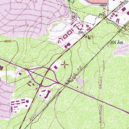 Topographic Map of San Angelo Community Medical Center, TX