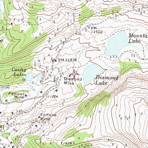 Topographic Map of Evans Gulch Number 2 Dam, CO