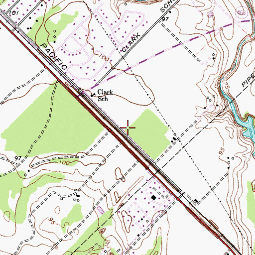 Topographic Map of Warm Springs Specialty Hospital of Victoria, TX