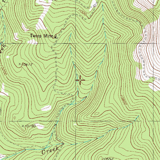 Topographic Map of Mountain Lake Dam, CO