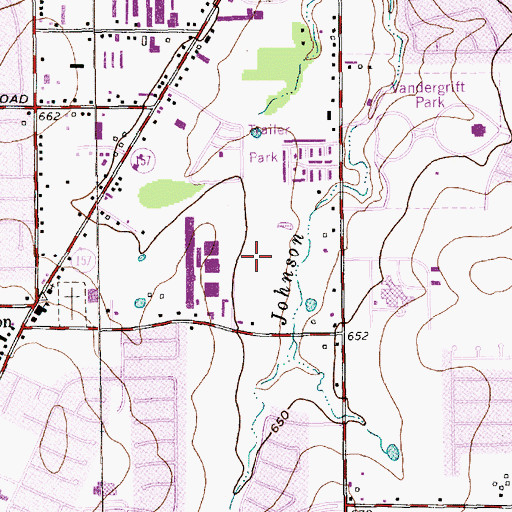 Topographic Map of HealthSouth Rehabilitation Hospital of Arlington, TX