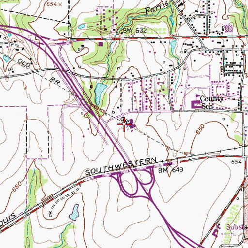 Topographic Map of Baylor Scott and White Medical Center - Grapevine, TX