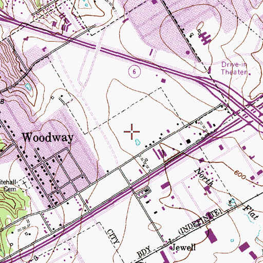 Topographic Map of Providence DePaul Center - Psychiatric Hospital, TX