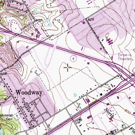 Topographic Map of Providence Health Center, TX
