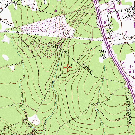 Topographic Map of Conroe Regional Medical Center, TX