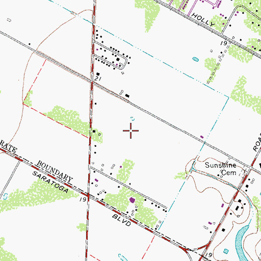 Topographic Map of Padre Behavioral Hospital, TX