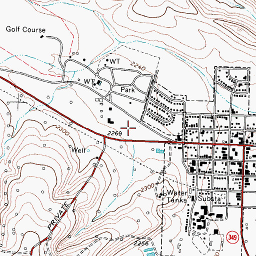 Topographic Map of Iraan General Hospital, TX