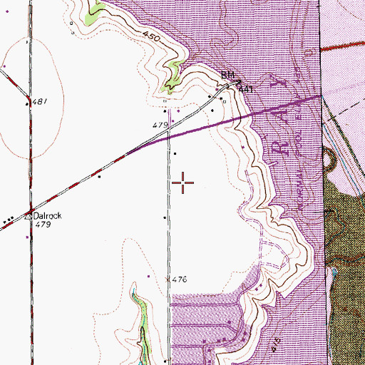 Topographic Map of Lake Pointe Medical Center, TX