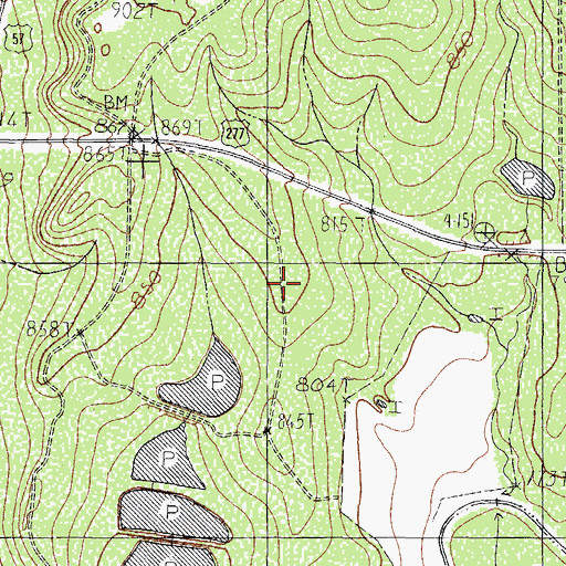 Topographic Map of Fort Duncan Regional Medical Center, TX