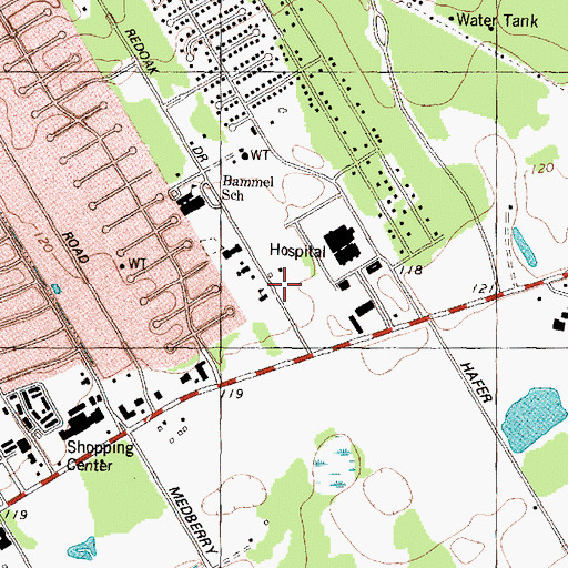 Topographic Map of TOPS Surgical Specialty Hospital, TX