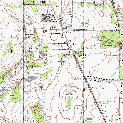 Topographic Map of East Texas Medical Center, TX
