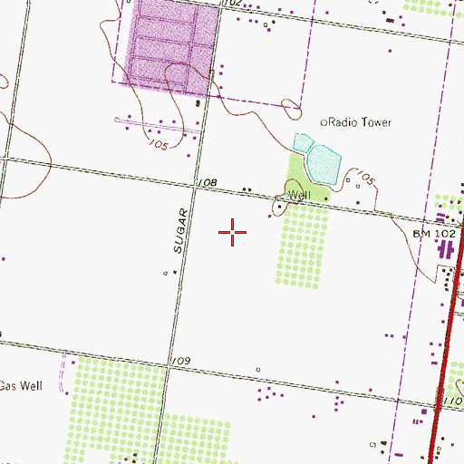 Topographic Map of Edinburg Regional Medical Center, TX